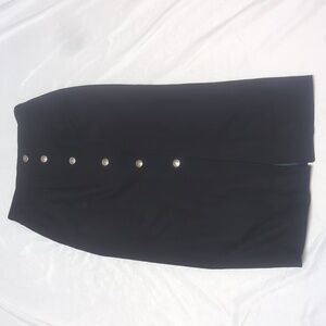 Pioneer Wear Red River Collection Wool Blend Southwest Button Front Maxi Skirt